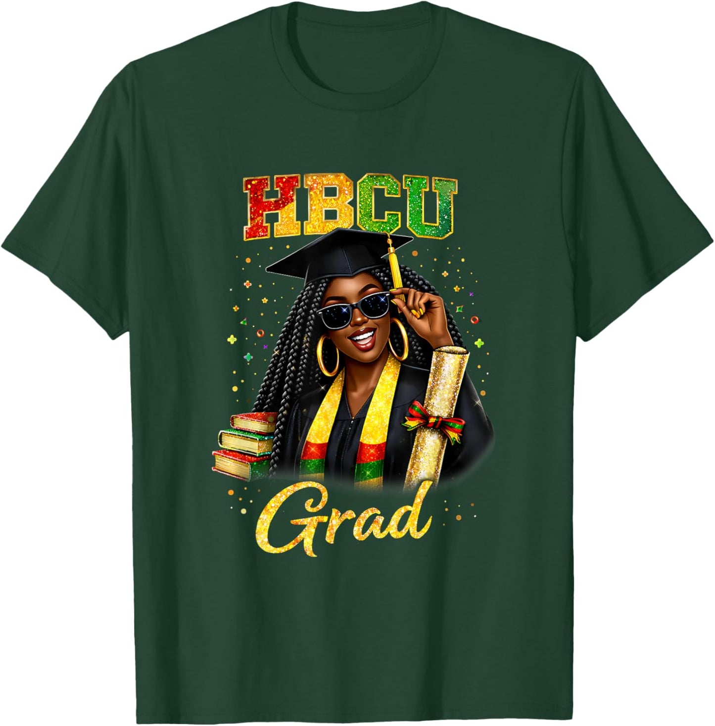 HBCU Grad History Black Graduation Students T-Shirt - T-Shirt | Forest