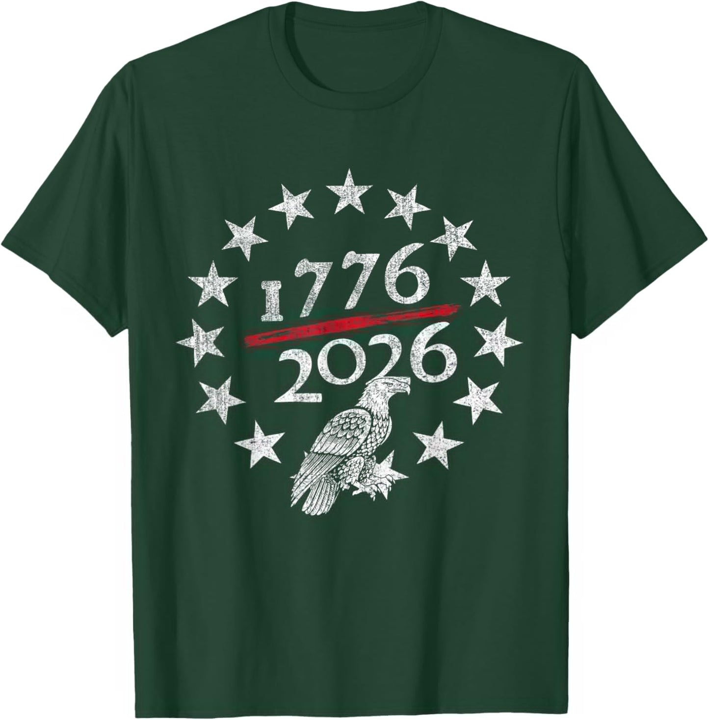 250th USA Anniversary Patriotic Eagle 250 Years American T-Shirt - T-Shirt | Forest