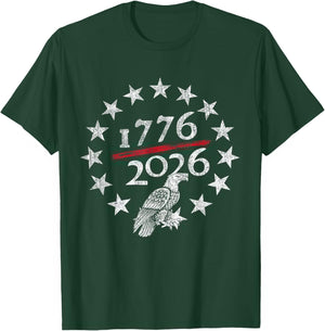 250th USA Anniversary Patriotic Eagle 250 Years American T-Shirt - T-Shirt | Forest