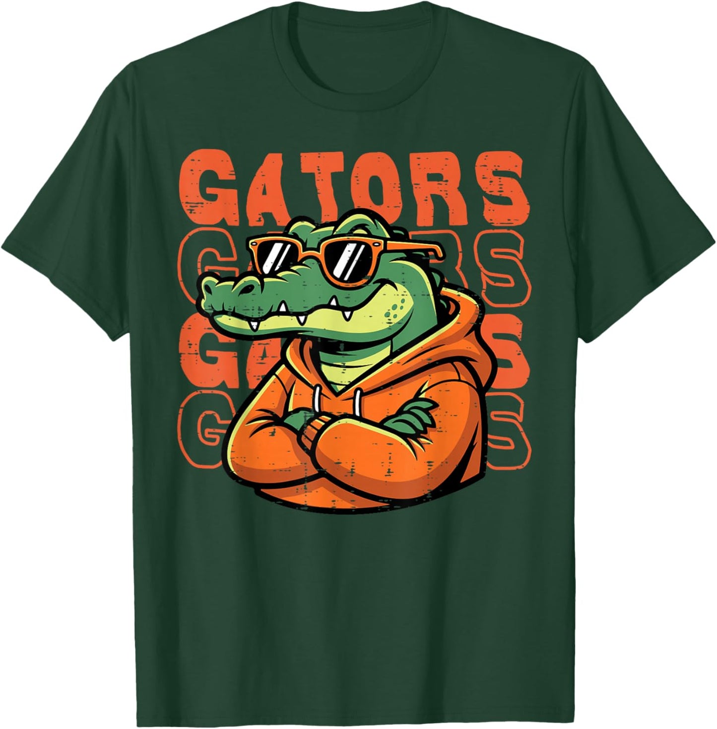 Gator Sunglasses Women Kids Boys Girls Youth Men Teen T-Shirt - T-Shirt | Forest