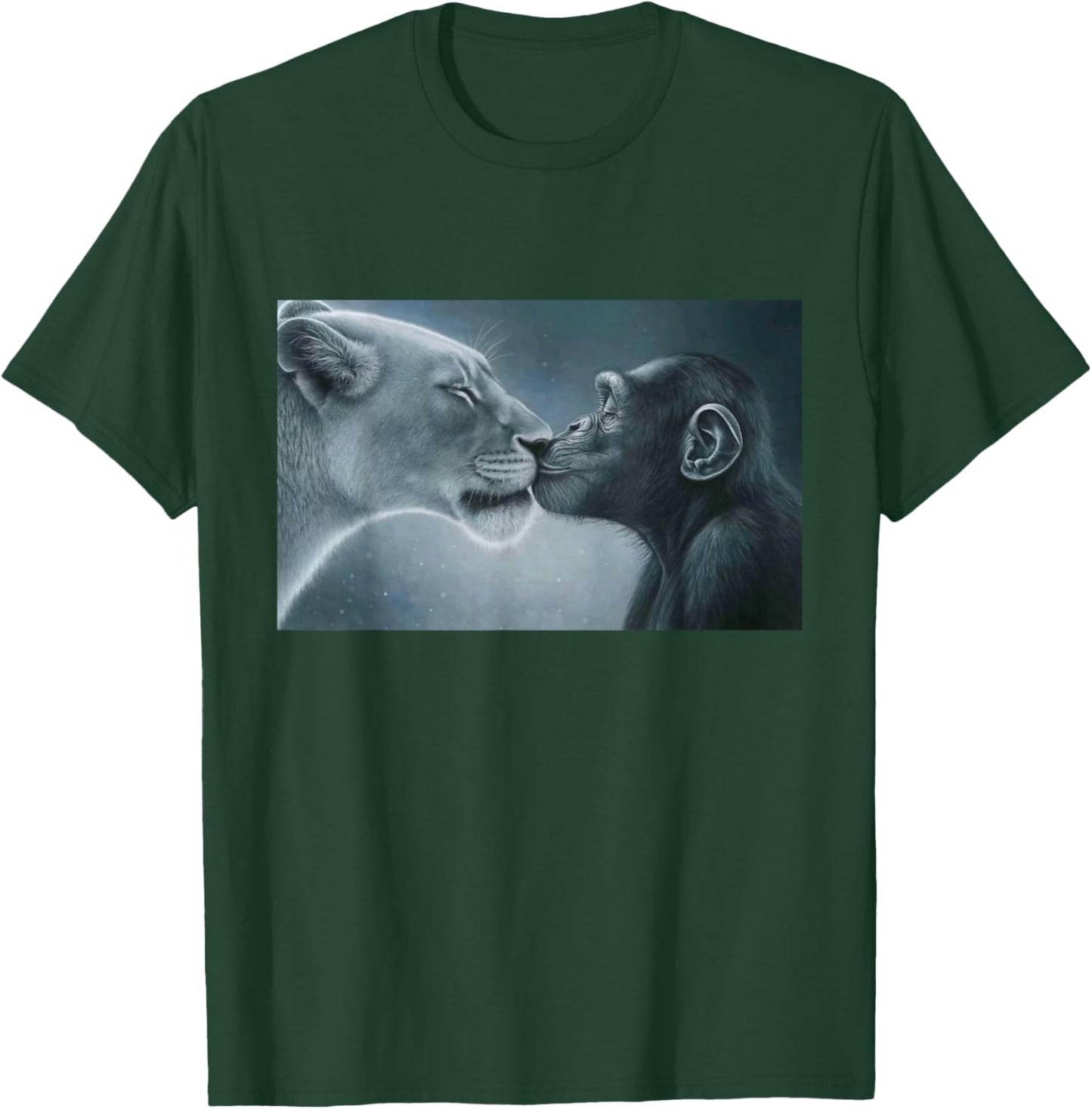 Lion Yelling Monkey Meme Rage Bait T-Shirt - T-Shirt | Forest