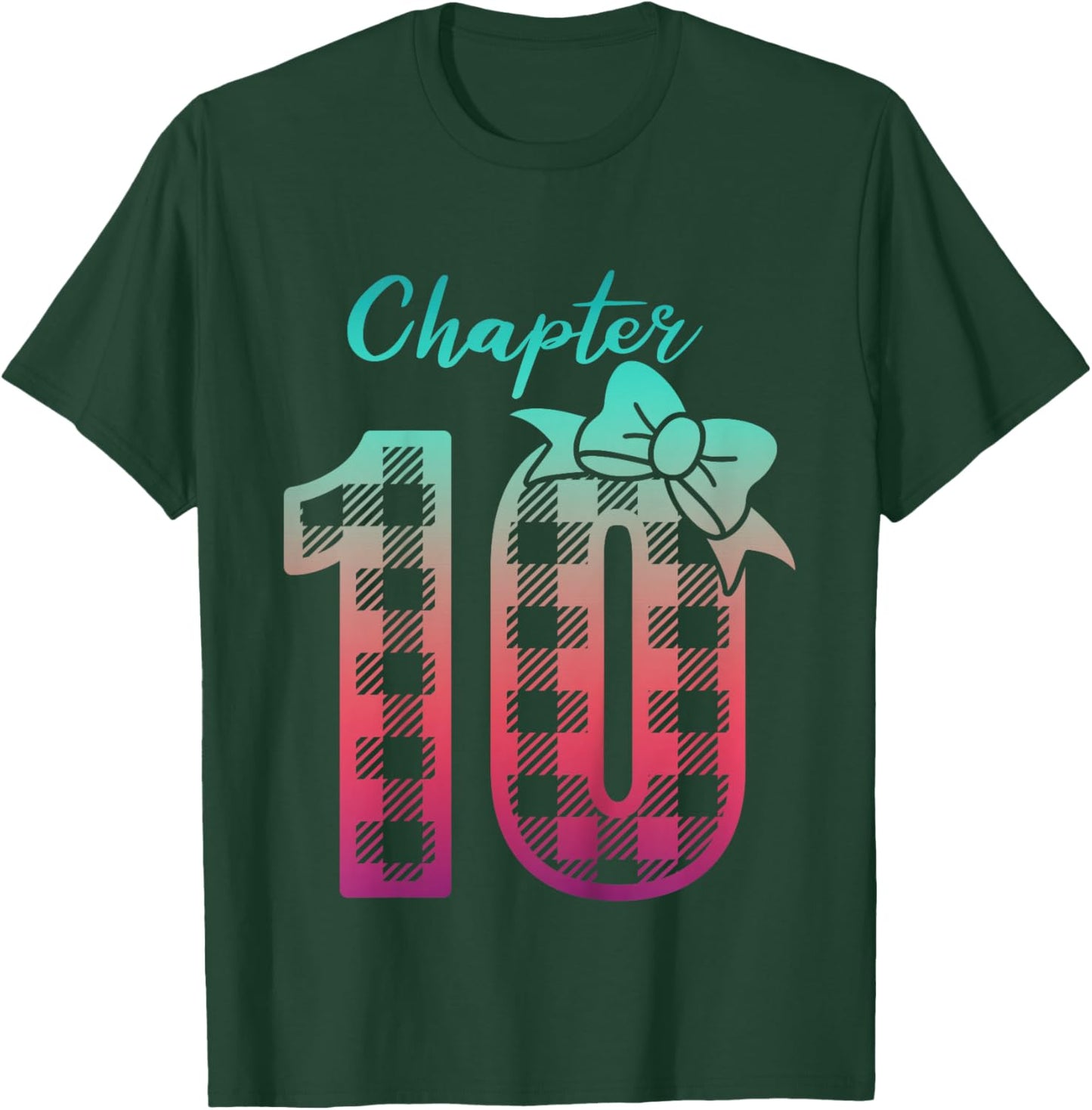 10th Birthday Girl Chapter Cute Ten Bday 10 Year Old Girl T-Shirt - T-Shirt | Forest