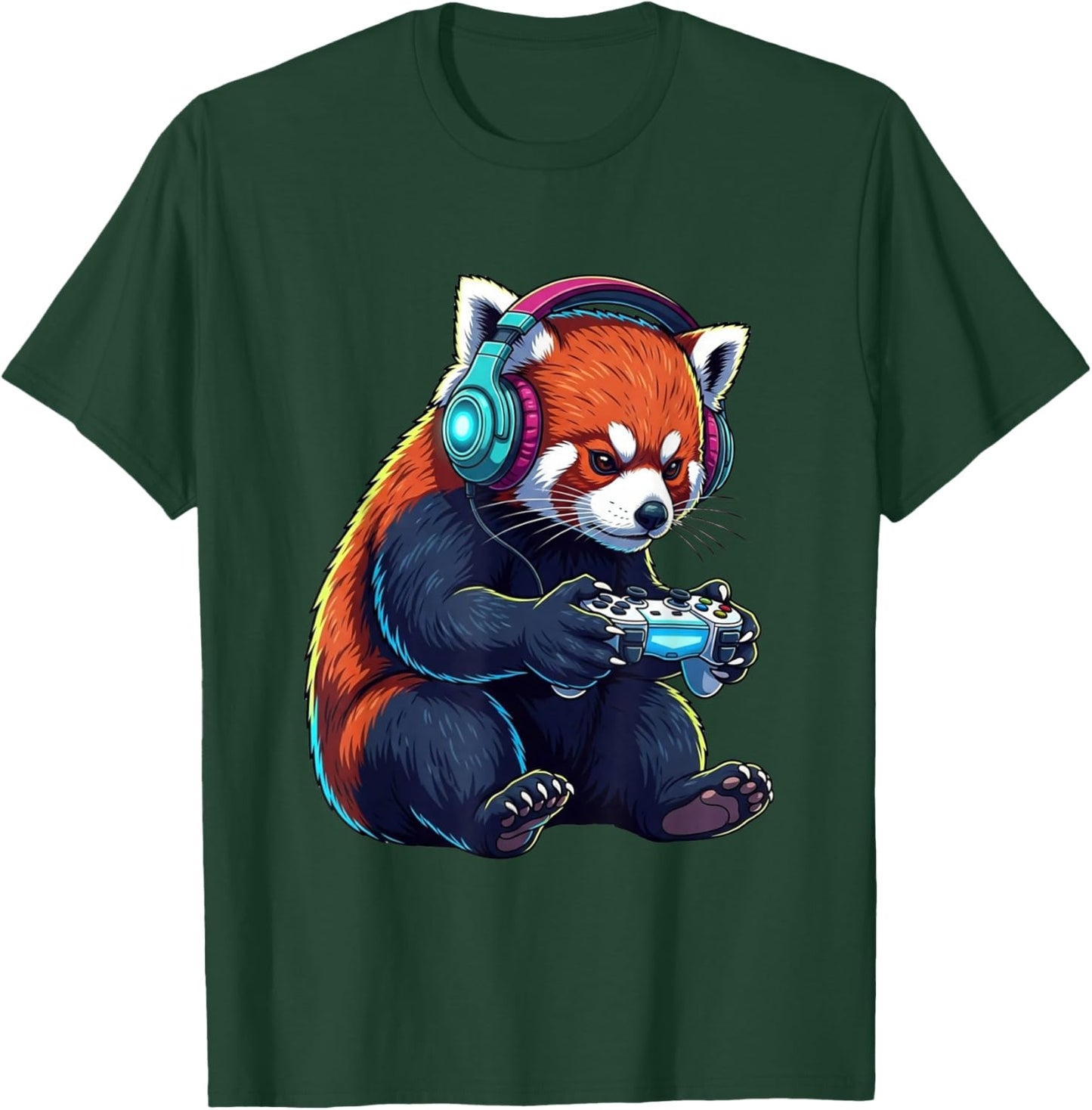 red Panda Funny Video Games red Panda T-Shirt - T-Shirt | Forest