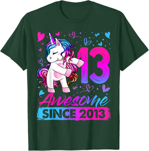 13th Birthday Shirt Girl 13 Year Old Gifts 13 Birthday Girl T-Shirt - T-Shirt | Forest