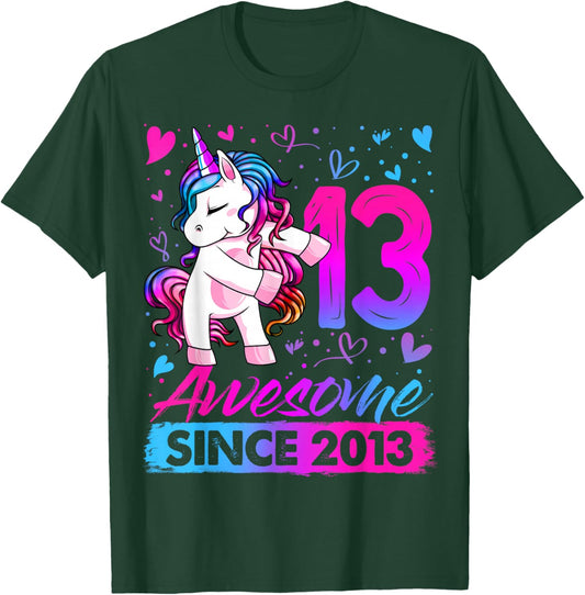 13th Birthday Shirt Girl 13 Year Old Gifts 13 Birthday Girl T-Shirt - T-Shirt | Forest