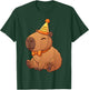 Graphic Capy Capybara Birthday Clothes for Girls Boys Kids T-Shirt - T-Shirt | Forest