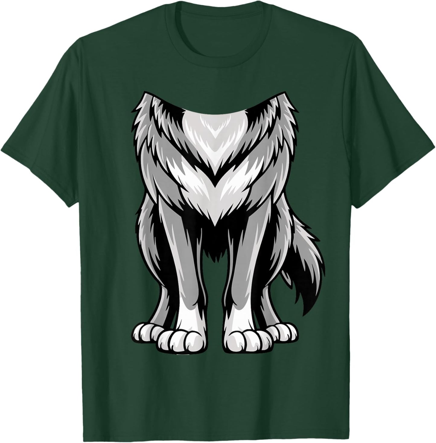 Wolf Shirt Adult Men Women Kids Werewolf Costume T-Shirt - T-Shirt | Forest