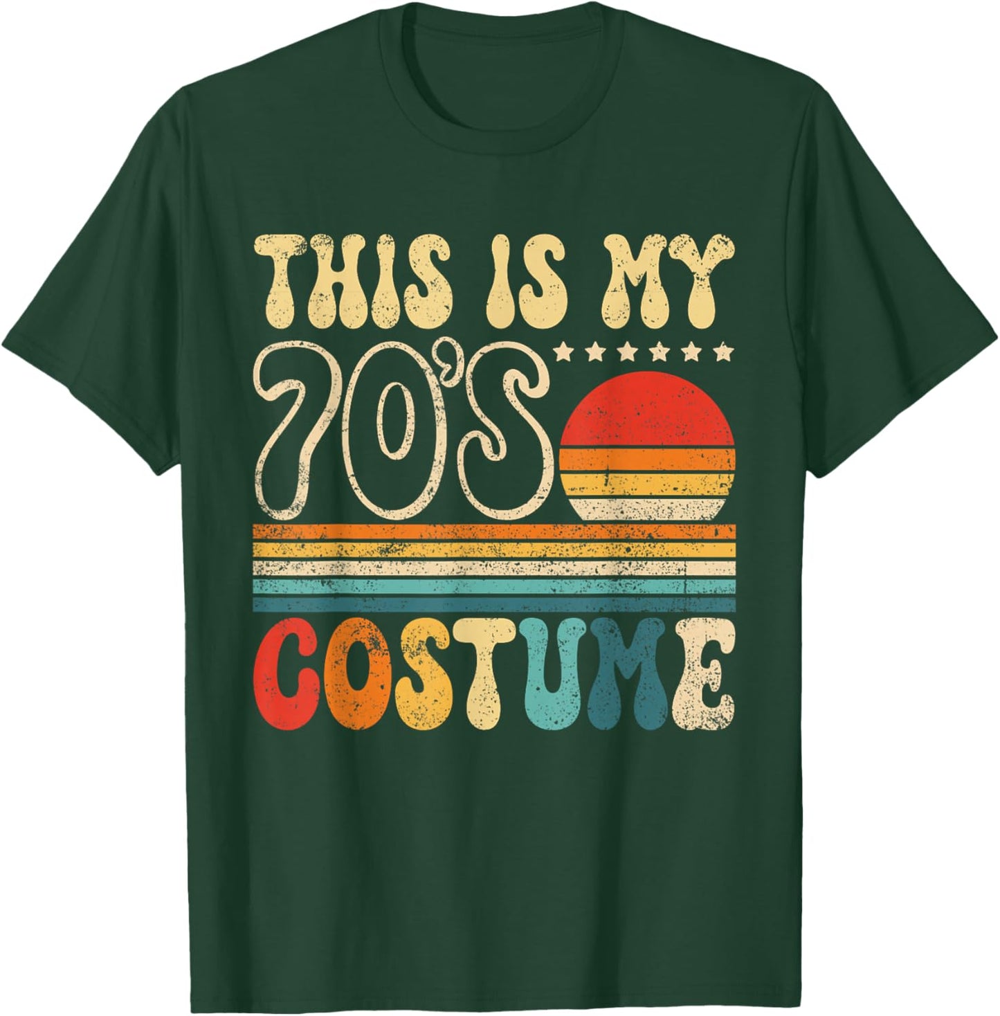 This is My 70s Costume Vintage Nostalgia Mixtape 1970s Party T-Shirt - T-Shirt | Forest