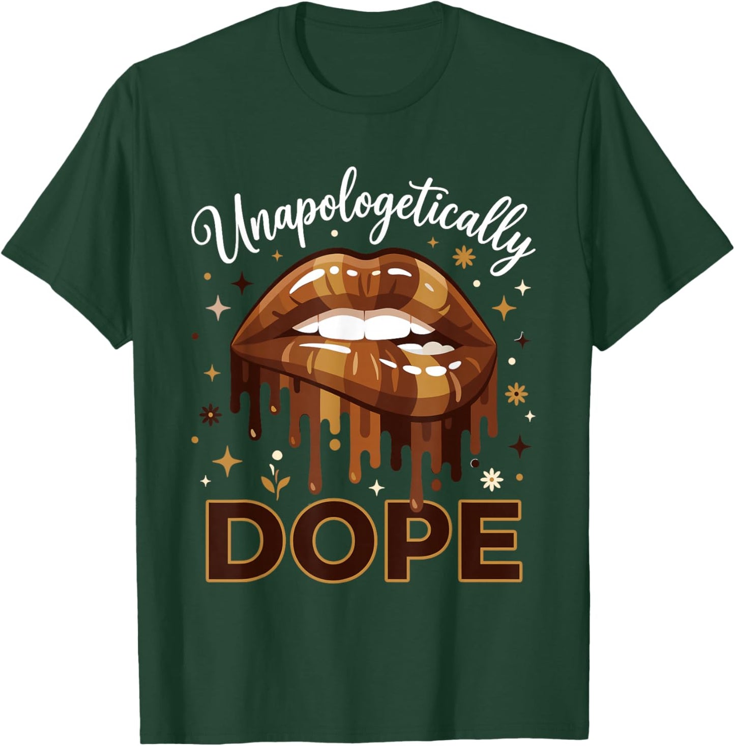 Unapologetically Dope Woman Juneteenth Melanin Black Pride T-Shirt - T-Shirt | Forest