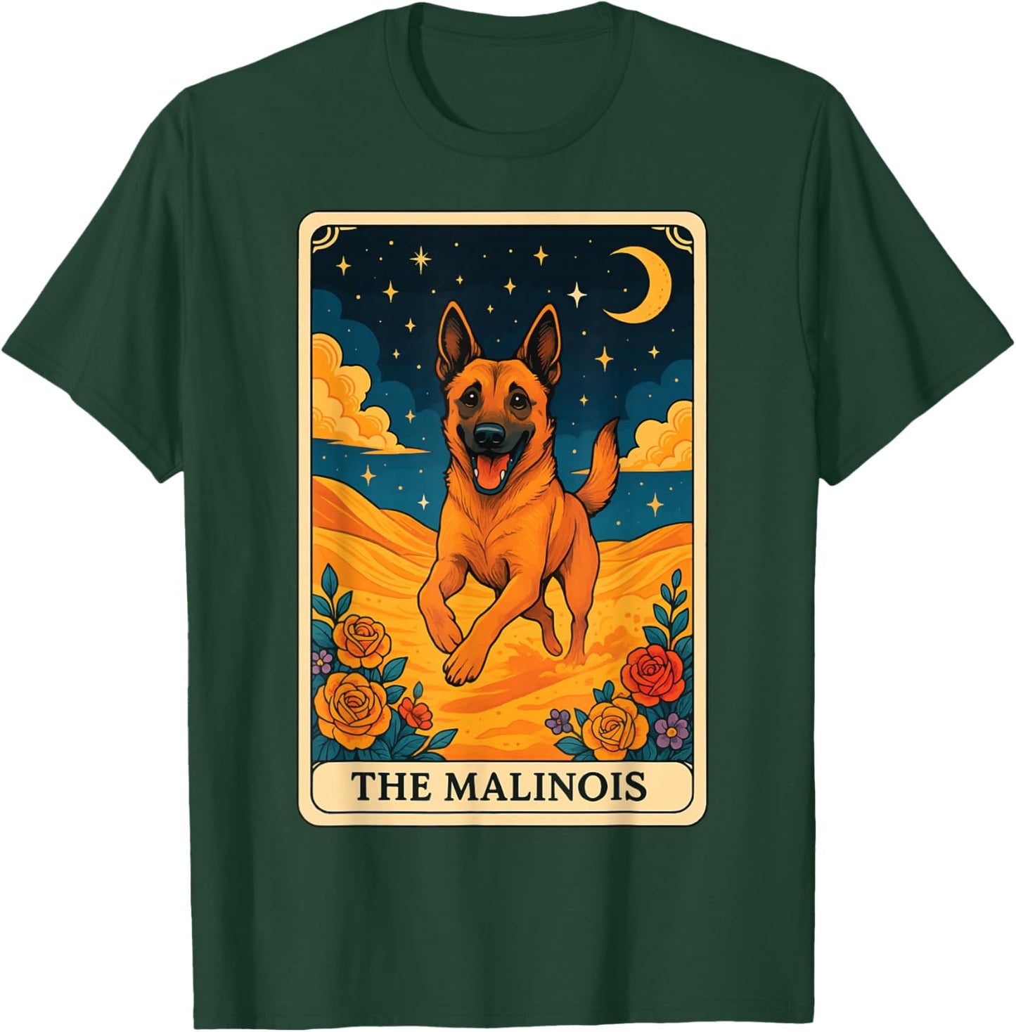 The Malinois Tarot Card T-Shirt - T-Shirt | Forest