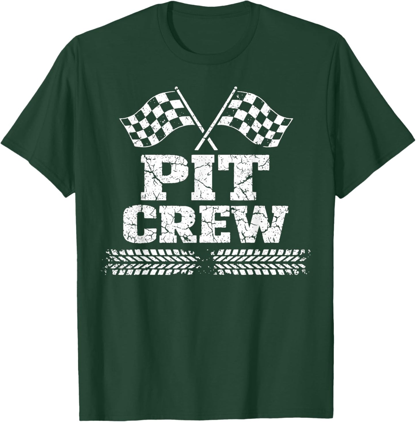 Pit Crew Birthday Party Family Matching Race Car Racing T-Shirt - T-Shirt | Forest