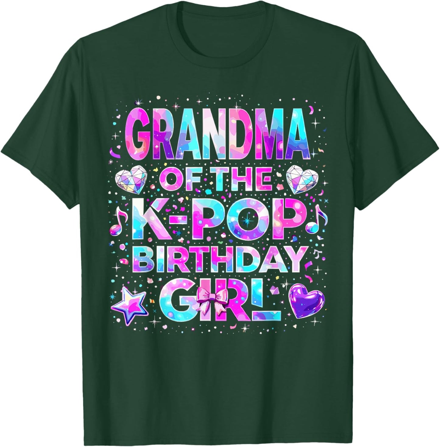 Grandma of The K-Pop Birthday Girls Korean Music T-Shirt - T-Shirt | Forest
