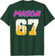 Six Seven Ice Cream 67 Funny Gen Alpha Mason Meme (On Back) T-Shirt - T-Shirt | Forest