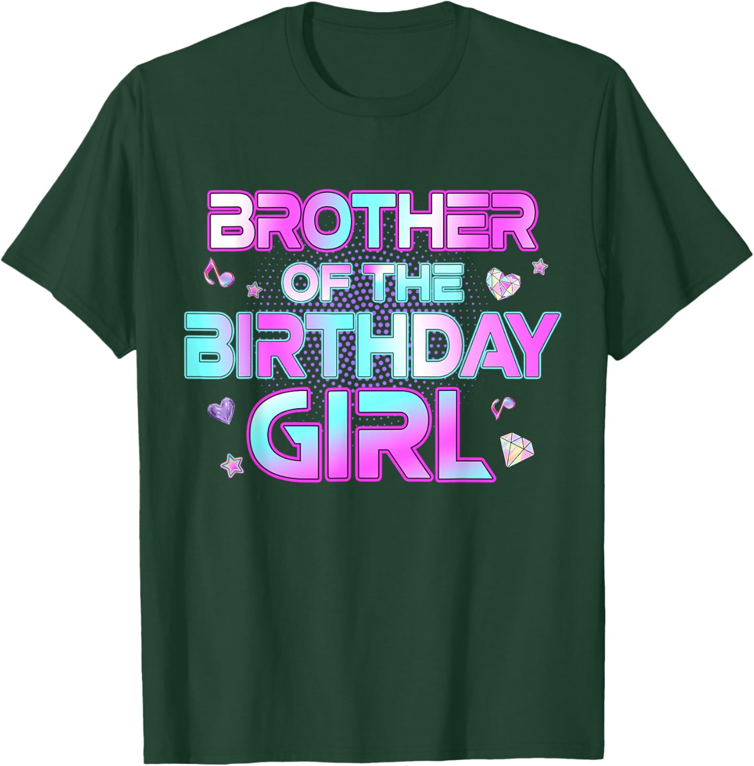 Brother of The Birthday Girl Matching Family Birthday Party T-Shirt - T-Shirt | Forest