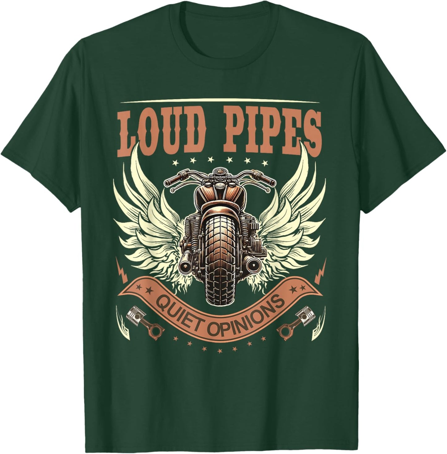 Funny Rider Motorcycle Lovers Biker T-Shirt - T-Shirt | Forest