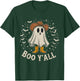 Western Country Halloween Southern Retro Ghost Boo Y'all T-Shirt - T-Shirt | Forest