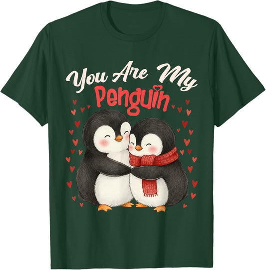 Cute You are My Penguin Couple Funny Valentines Day T-Shirt - T-Shirt | Forest