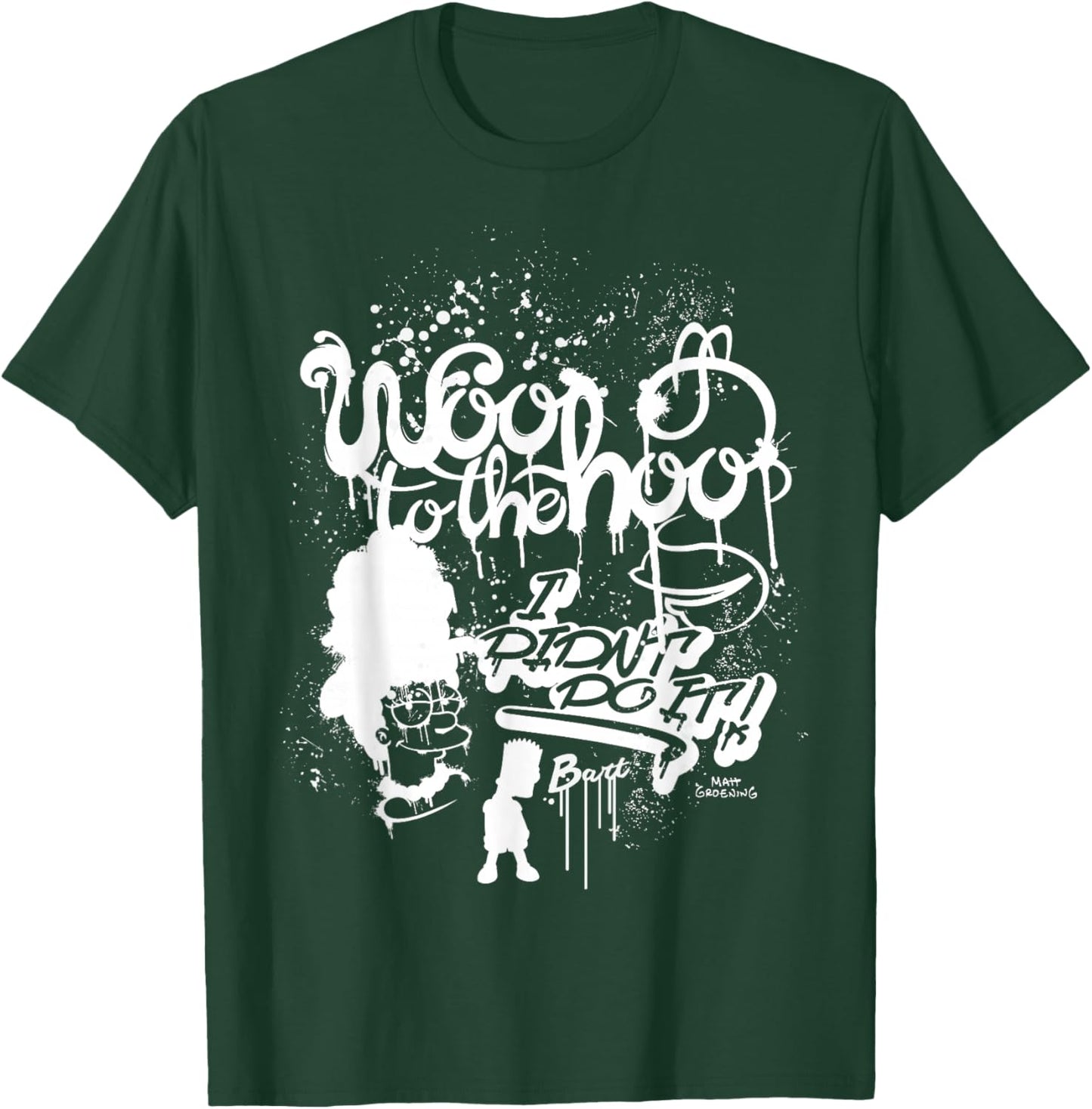 The Simpsons Bart Woo to The Hoo I Ride The Pen Graffiti T-Shirt - T-Shirt | Forest