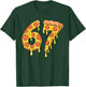 67 Pizza Meme Funny Six Seven Gen Alpha Slang Kids Design T-Shirt - T-Shirt | Forest