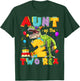 Aunt of The Two Rex 2nd Birthday Boy Dinosaur T-Rex T-Shirt - T-Shirt | Forest