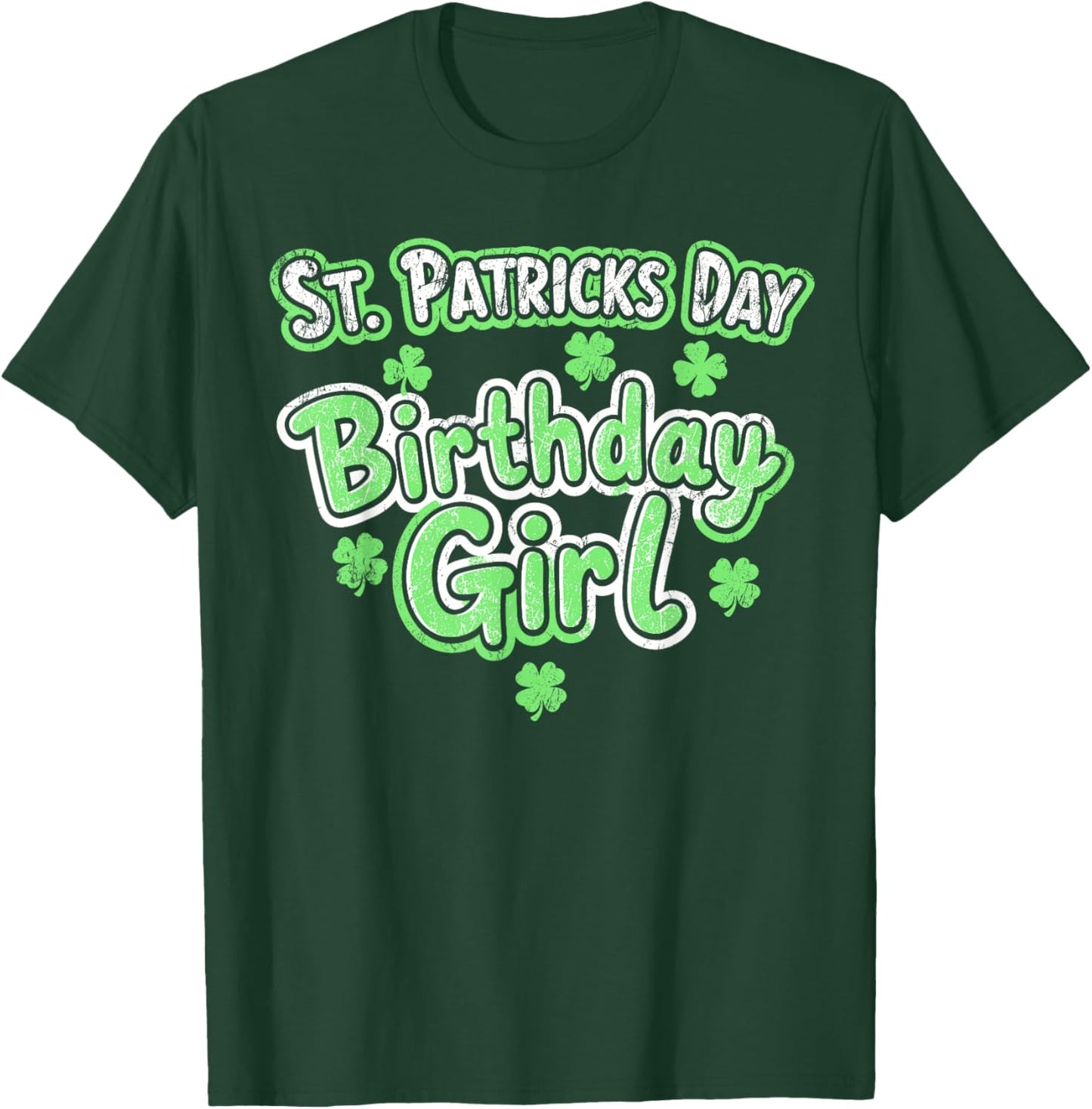 St.Patrick’s Day Birthday Girl Bday Party Shenanigans T-Shirt - T-Shirt | Forest