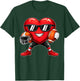 Funny Valentine Heart Football Boy Kid T-Shirt - T-Shirt | Forest