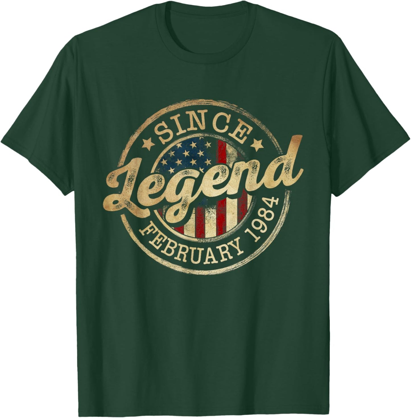 Legend Since February 1984 Vintage 42nd Birthday Classic T-Shirt - T-Shirt | Forest