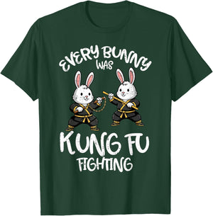 Every Bunny was Kung Fu Fighting Funny Easter Men Women Kids T-Shirt - T-Shirt | Forest