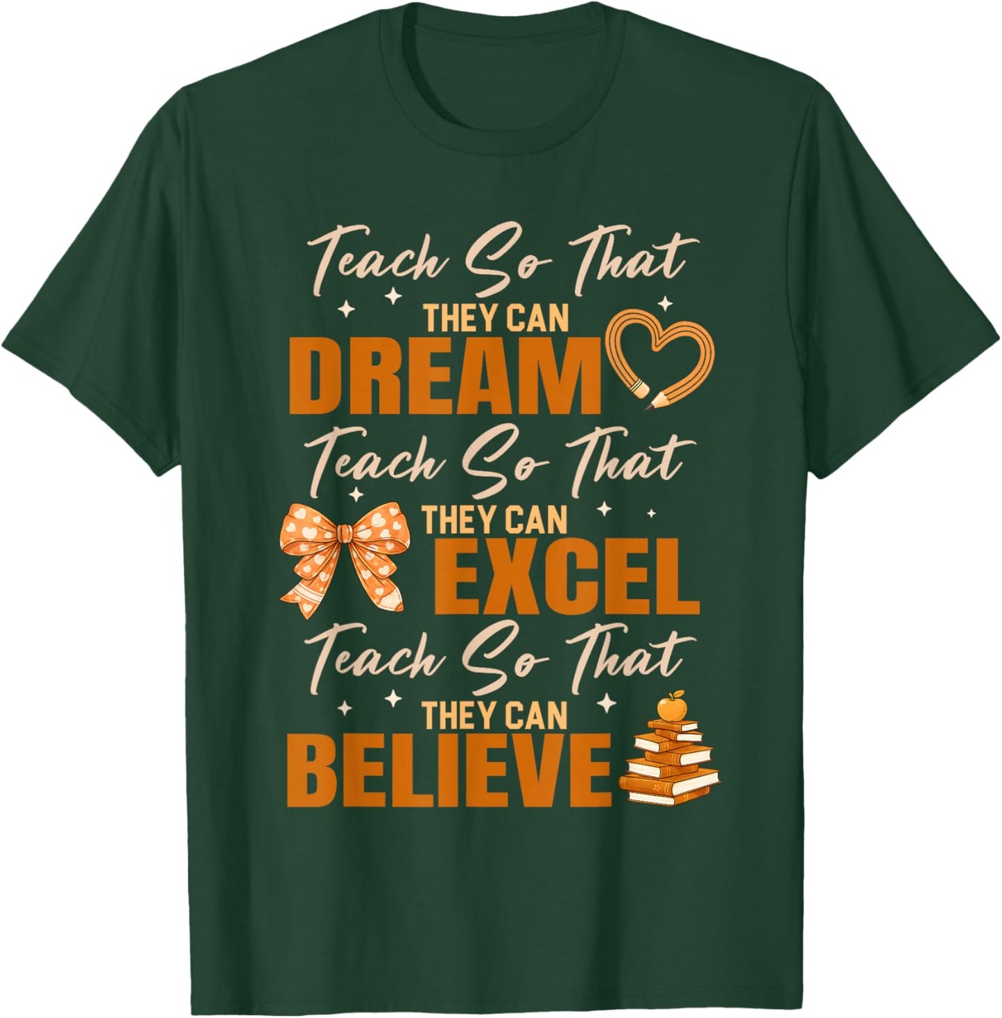 Teach So That They Can Dream Black History Month Teachers T-Shirt - T-Shirt | Forest