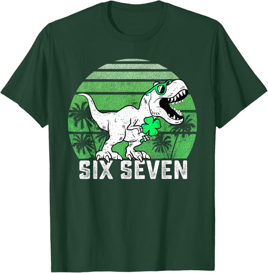 67 Six Seven Funny 6 7 Happy St Patricks Day Toddler Boy Kid T-Shirt - T-Shirt | Forest