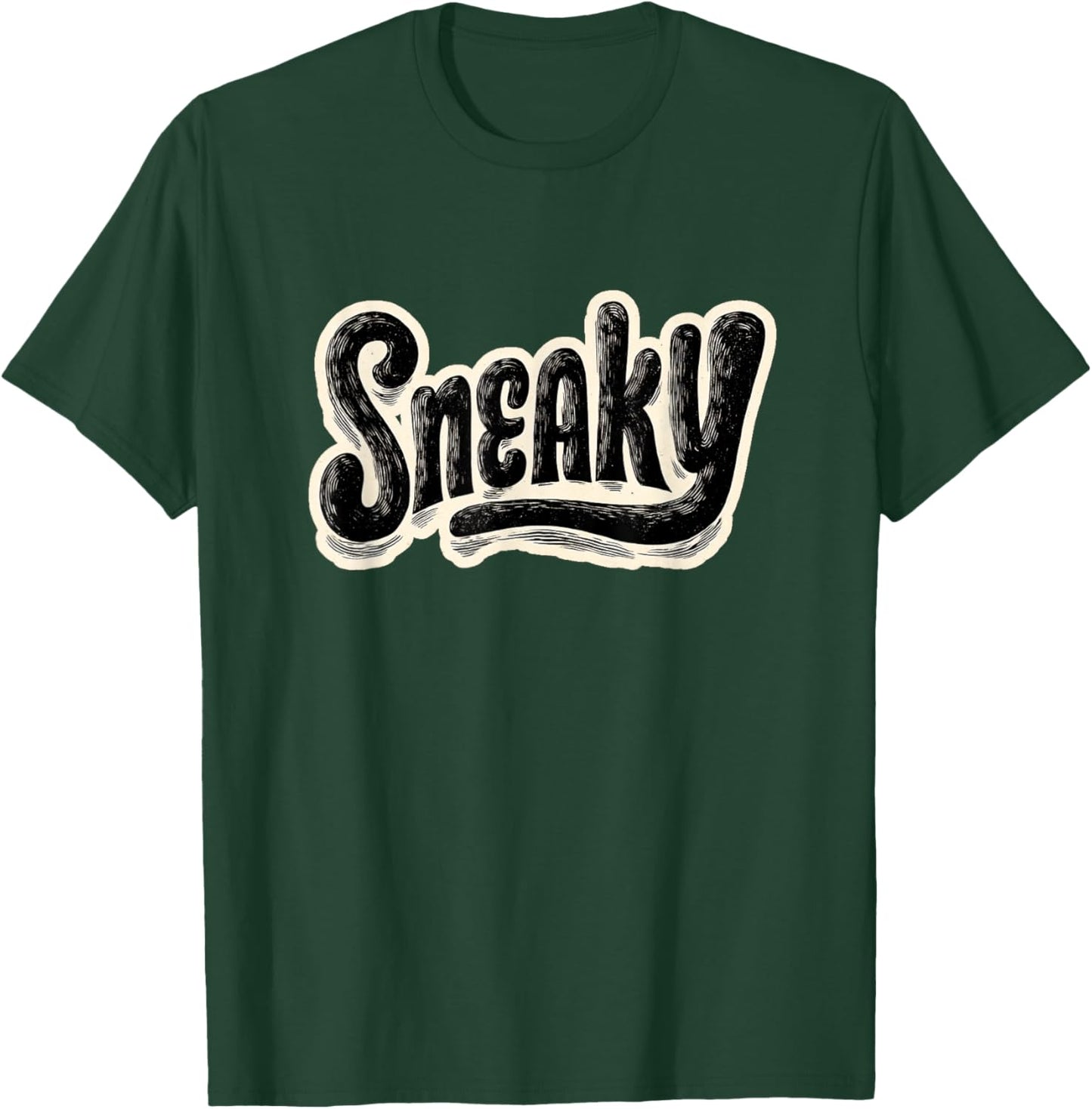 Awesome Sneaky Emblem for Adults and Kids T-Shirt - T-Shirt | Forest