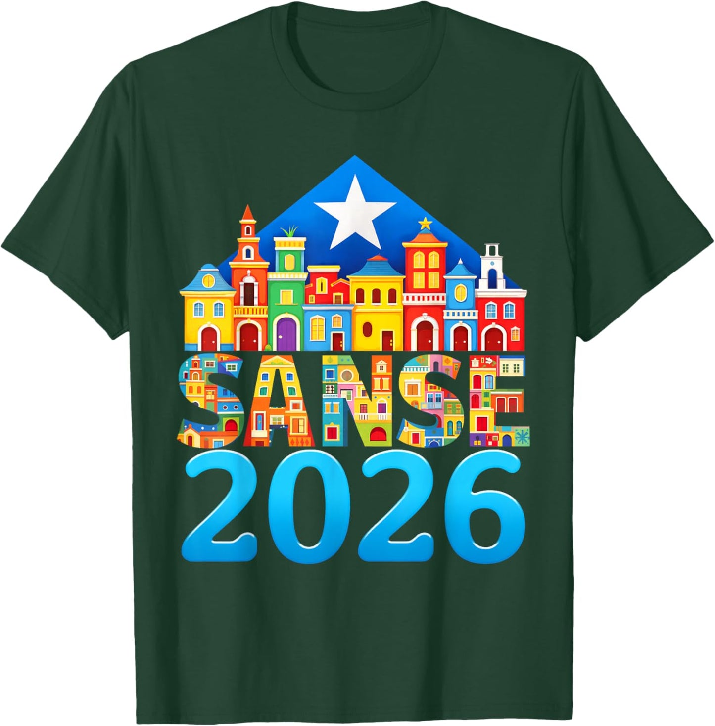 Balcones De Cora Sanse 2026 San Juan Festival San Sebastian T-Shirt - T-Shirt | Forest