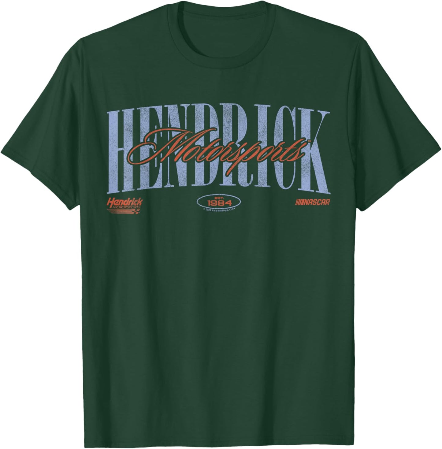 Hendrick Motorsports Est. 1984 Classic Bold and Cursive Text T-Shirt - T-Shirt | Forest