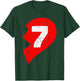 Number 7 Funny Matching Couple Friends Valentines Heart 67 T-Shirt - T-Shirt | Forest