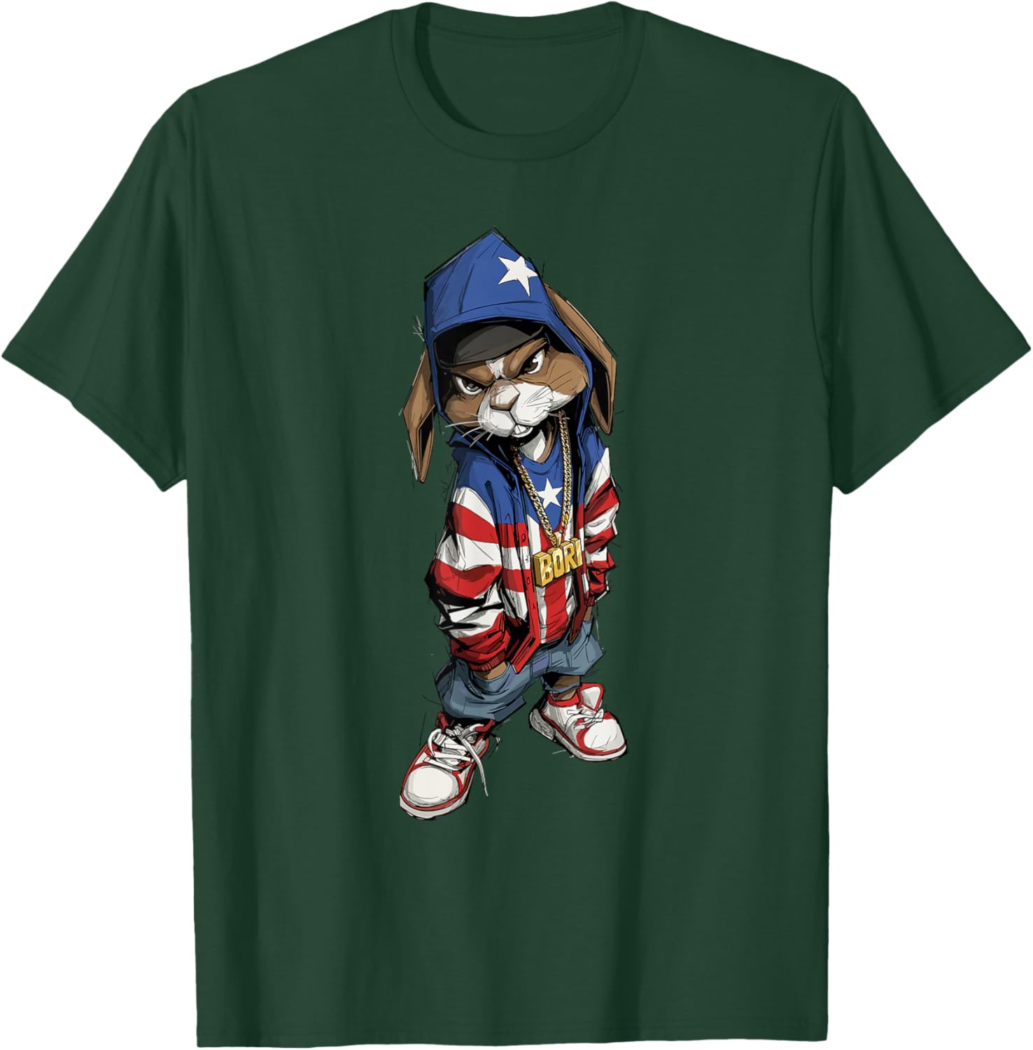 Coquí Frog Puerto Rico Proud Boricua Bunny Coqui Frog T-Shirt - T-Shirt | Forest