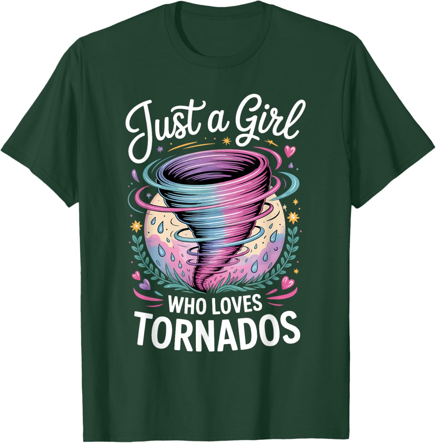 Just A Girl Who Loves Tornados T-Shirt - T-Shirt | Forest