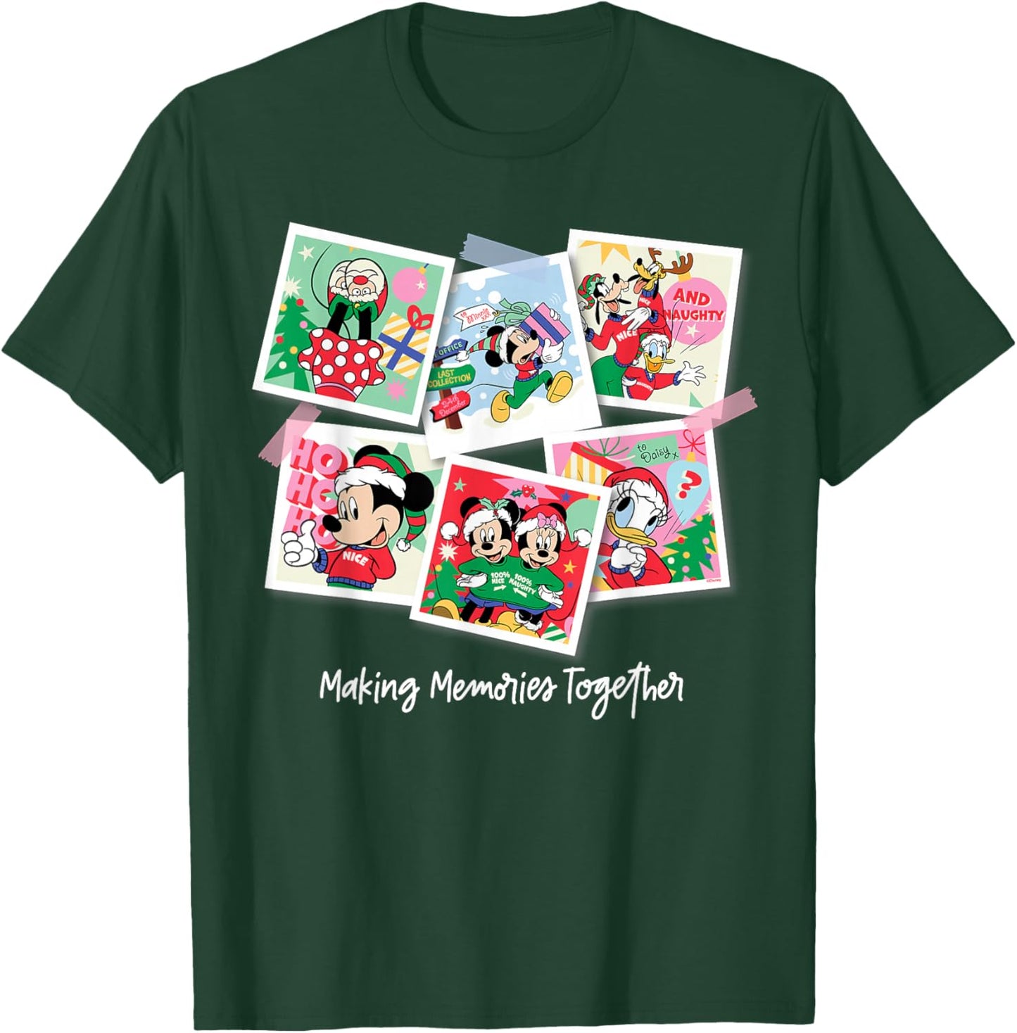 Disney Mickey & Friends Making Memories Together Christmas T-Shirt - T-Shirt | Forest