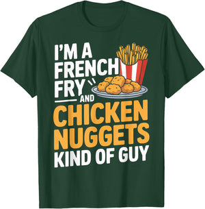 French Fry Nugget Enthusiast Funny Eating T-Shirt - T-Shirt | Forest