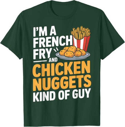 French Fry Nugget Enthusiast Funny Eating T-Shirt - T-Shirt | Forest