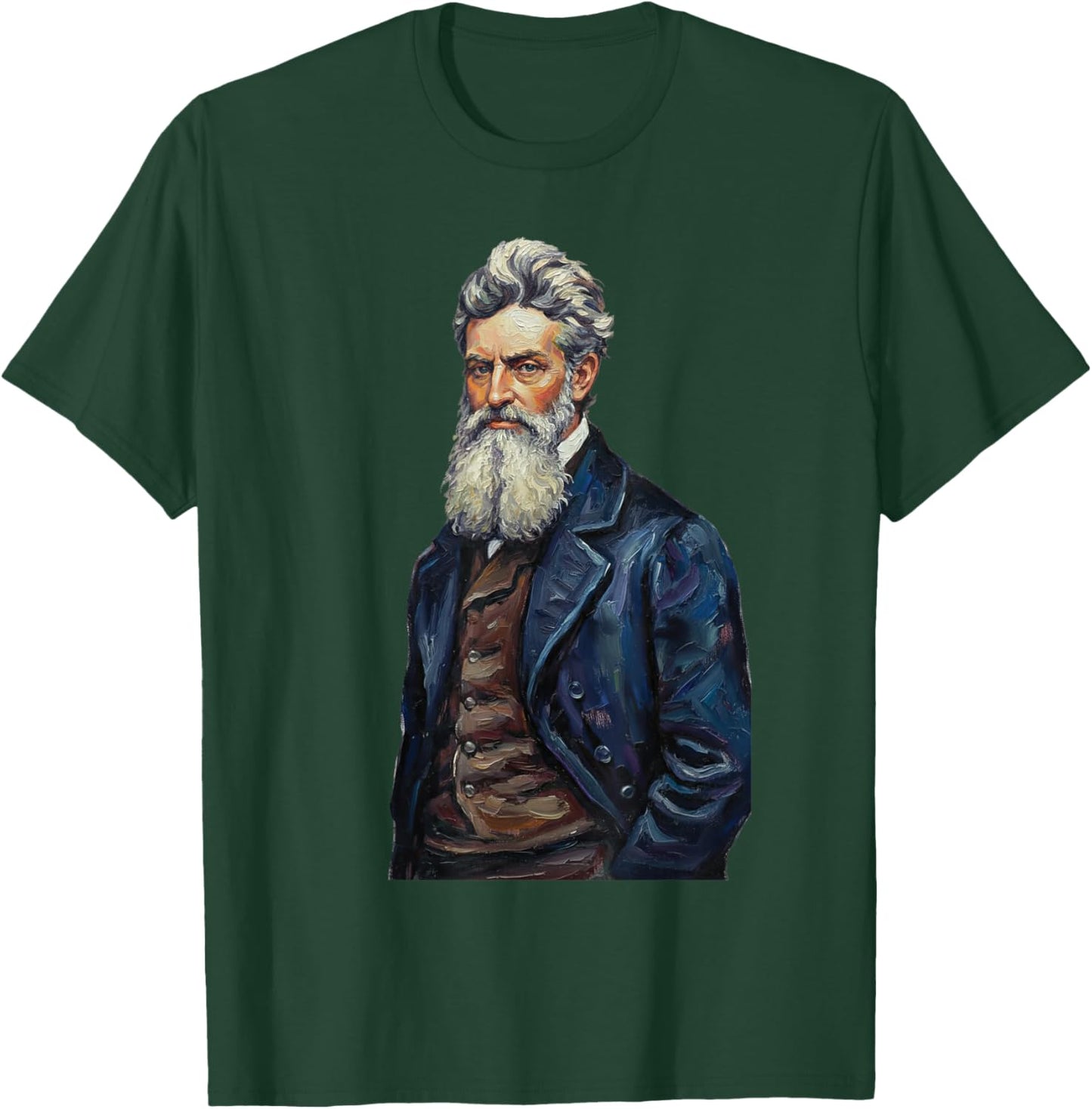John Brown Abolitionist Vintage Historical Portrait Art T-Shirt - T-Shirt | Forest