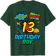 13 Birthday Boy Comic 13th Bday Superhero Party Boys Teens T-Shirt - T-Shirt | Forest