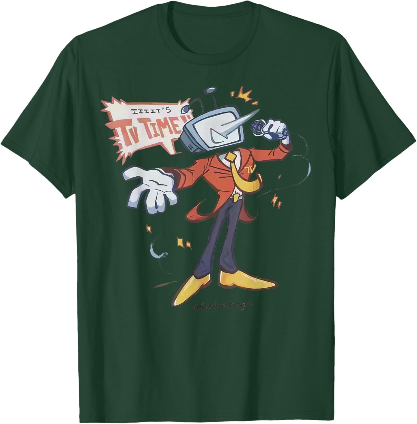 Vintage It's TV Time Mr Tenna T-Shirt - T-Shirt | Forest