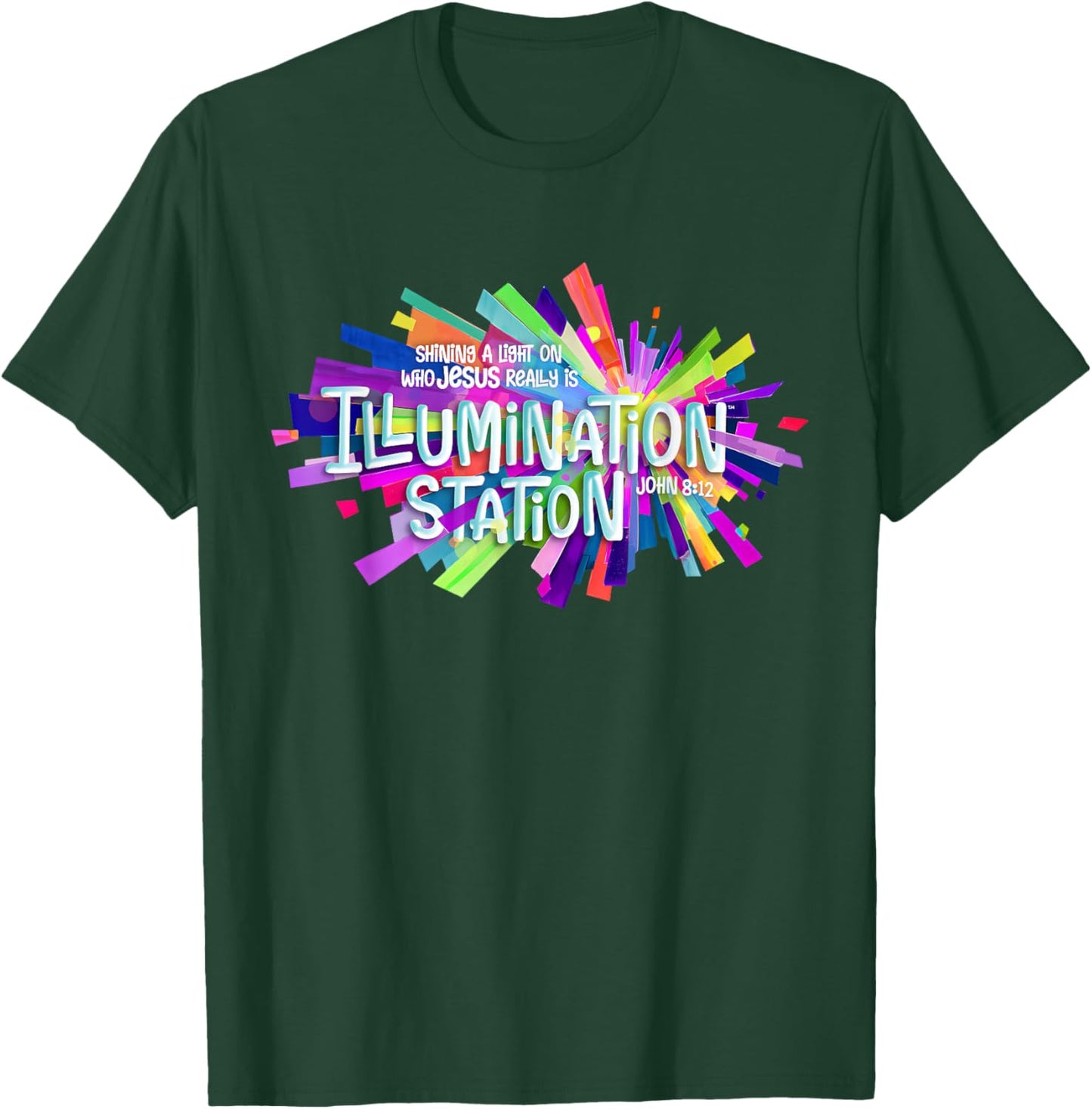Illumination Station Shining A Light On Who Jesus Really is T-Shirt - T-Shirt | Forest