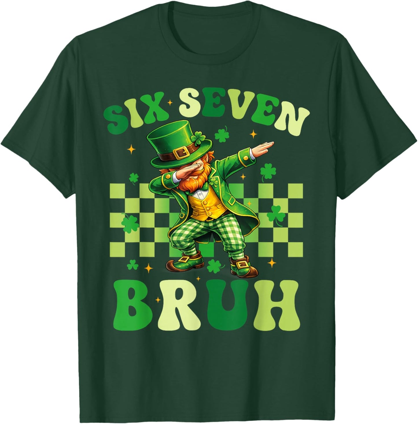 Six Seven Bruh St Patricks Day 6 7 Meme 67 Kids Youth Boys T-Shirt - T-Shirt | Forest