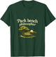 Park Bench Philosopher Local Pride Badge Design T-Shirt - T-Shirt | Forest