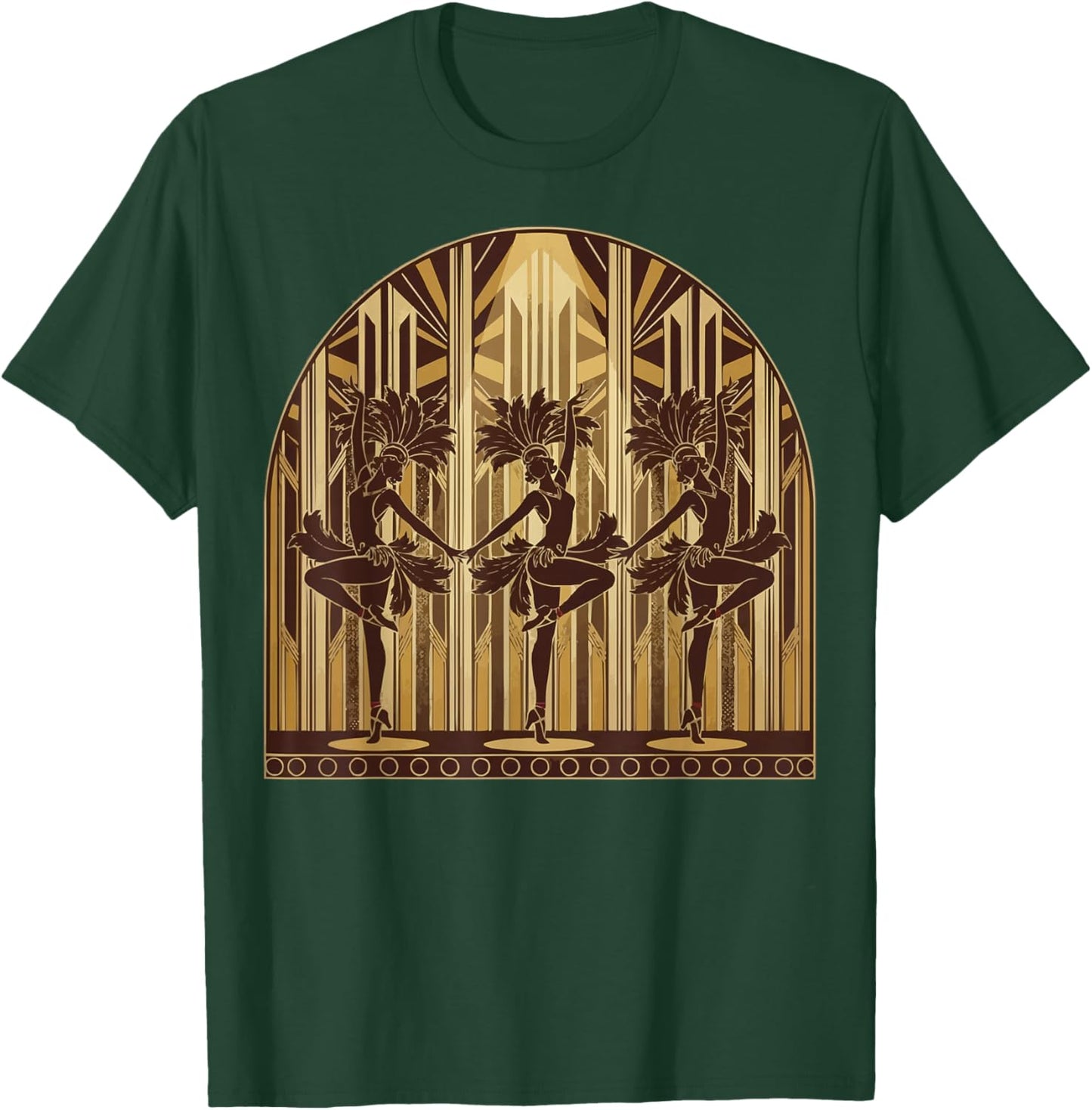 Showgirls Dancing Extravaganza Cabaret Burlesque Vaudeville T-Shirt - T-Shirt | Forest