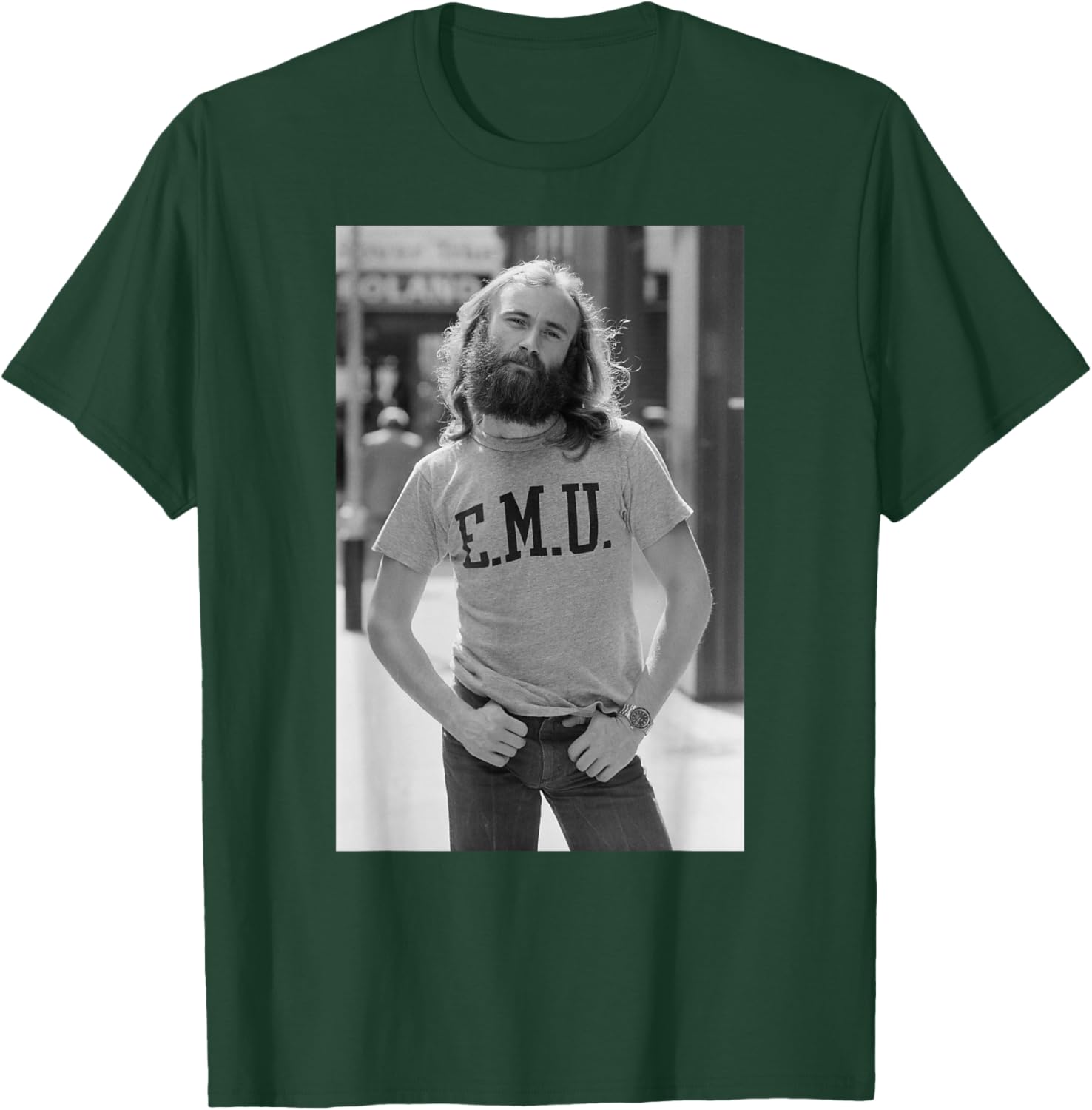 Phil Collins Genesis Lead Singer and Drummer 1977 T-Shirt - T-Shirt | Forest