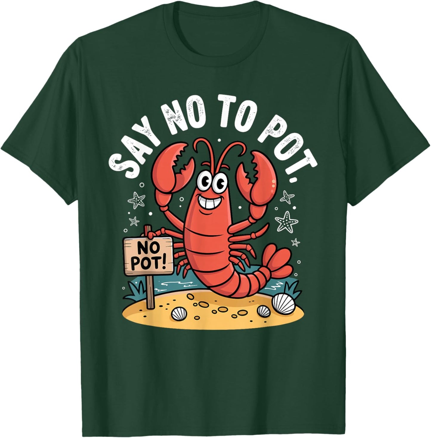 Funny Lobster Design Women Kids Animal Lobster Lover T-Shirt - T-Shirt | Forest