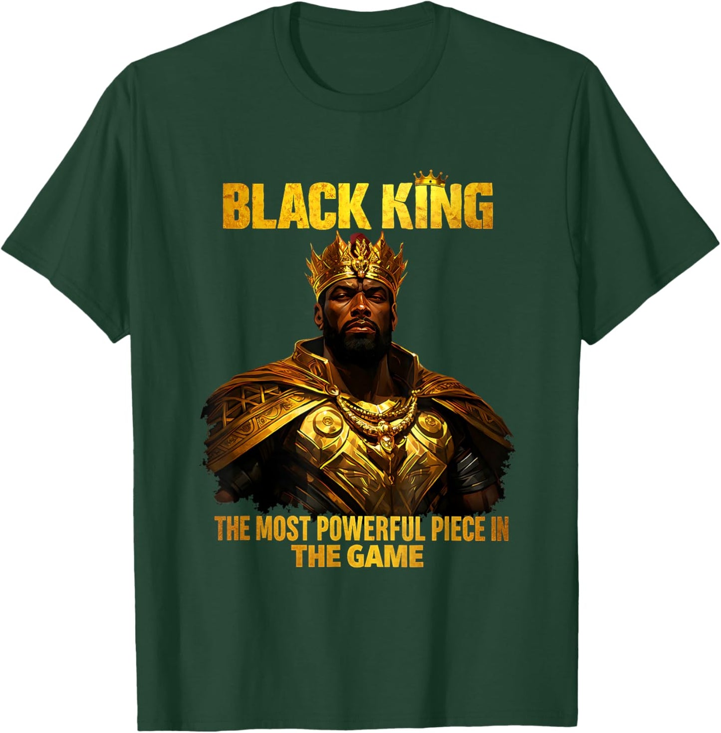 Black Man King African American History Strong T-Shirt - T-Shirt | Forest