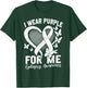 I Wear Purple for Me Epilepsy Awareness Month Purple Ribbon T-Shirt - T-Shirt | Forest